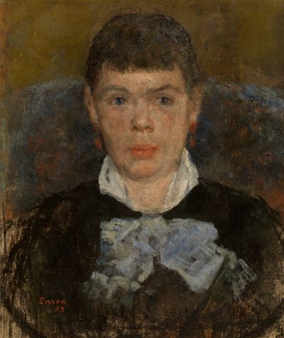 Kvinna med uppnäsa av James Ensor