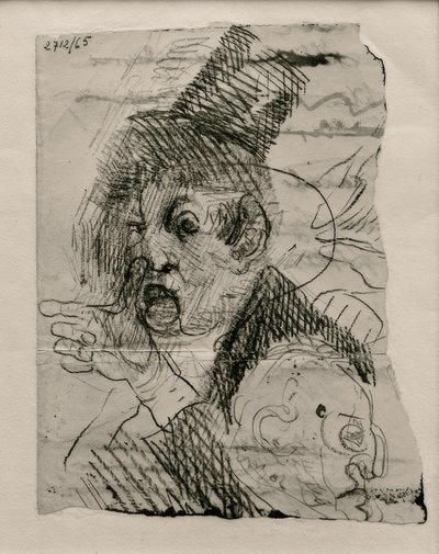 Två huvuden och en hand av James Sidney Ensor