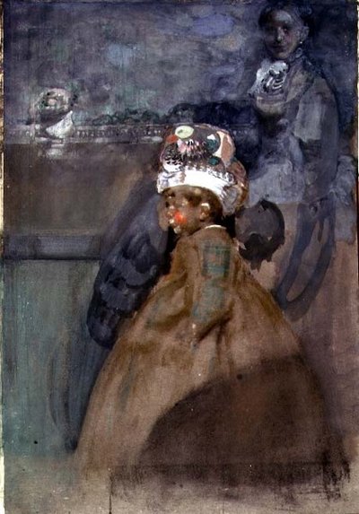 Porträtt av Tony Nicholson (akvarell och gouache på papper) av James Ferrier Pryde
