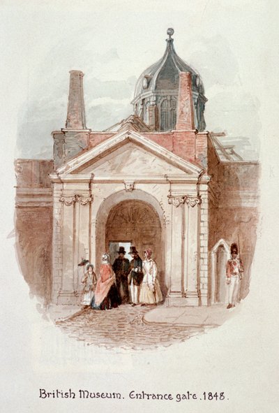 British Museum, ingångsport, 1848 av James Findlay