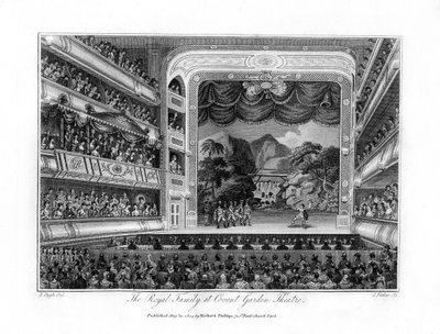 Kungafamiljen på Covent Garden Theatre, London, 1804. av James Fittler