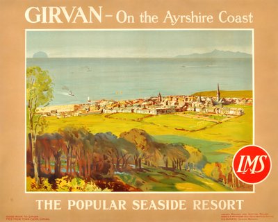 Girvan - På Ayrshire Coast. Den populära badorten, 1920-talet. av James Fullarton Sloane