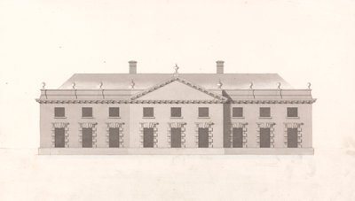 Oidentifierat kontor eller stall: Fronthöjd av James Gibbs