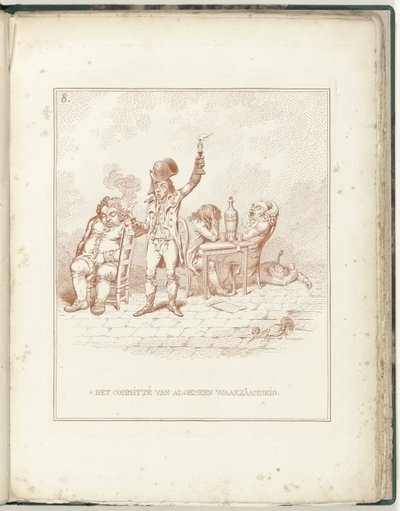 Kommittén för allmän vaksamhet, 1795 Kommittén för allmän vaksamhet (titel på objekt) Hollandia Regenerata (serietitel) av James Gillray (possibly)