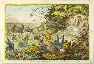 En stor ström från en vacker fontän av James Gillray