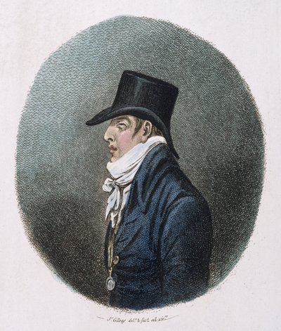Ett porträtt, publicerat av Hannah Humphrey 1799 (handfärgad etsning) av James Gillray
