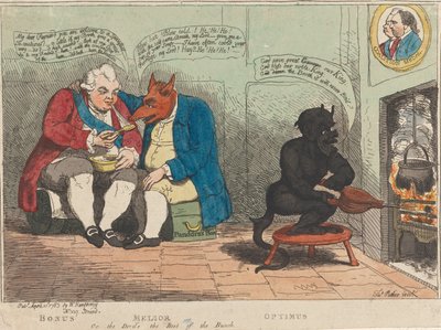Bonus - Melior - Optimus, oder der Teufel ist der Beste der Gruppe av James Gillray