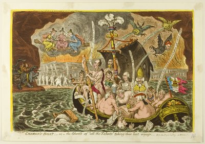 Charons båt av James Gillray