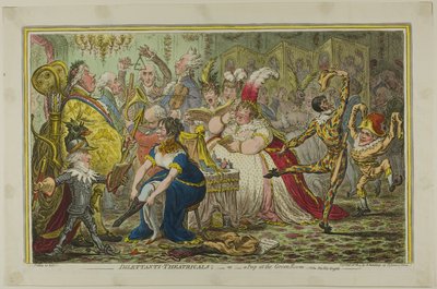 Amatörer-Theatraliska av James Gillray