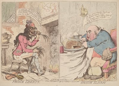 Fransk frihet och brittiskt slaveri av James Gillray
