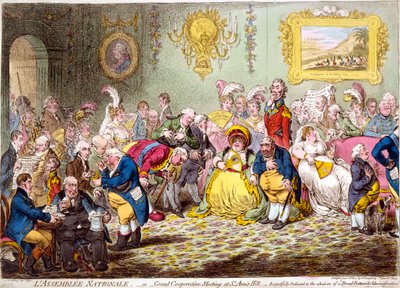 Nationalförsamlingen, 1804. av James Gillray
