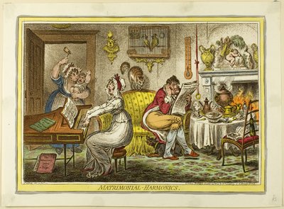 Äktenskap-Harmonik av James Gillray
