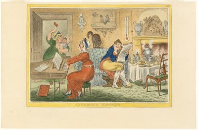 Äktenskapliga harmonier (Recto) av James Gillray