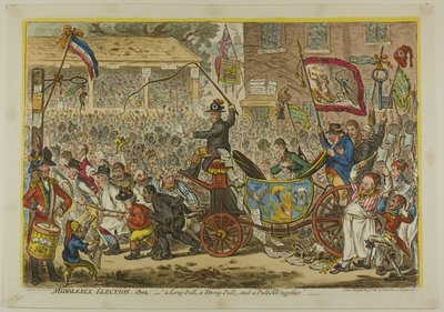Val i Middlesex av James Gillray