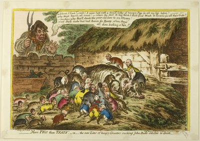 Fler grisar än spenar av James Gillray