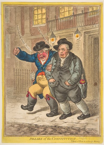 Konstitutionens pelare, 1 februari 1809. av James Gillray