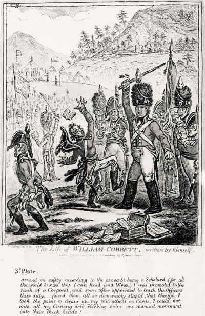 Tallrik 3, från The Life of William Cobbett, skriven av honom själv, pub. av H. Humphrey, 1809 av James Gillray