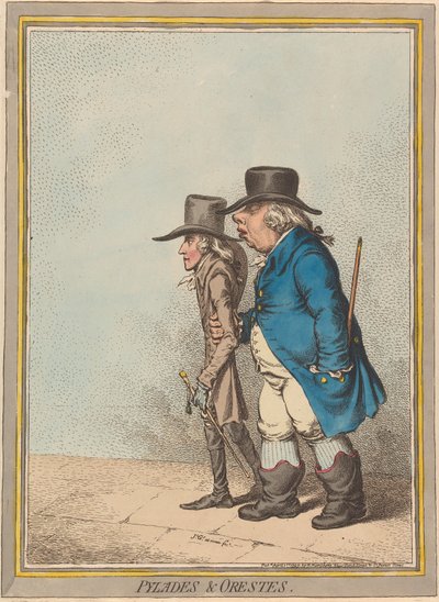 Pylades & Orestes (Statthalter & sein Sekretär) av James Gillray