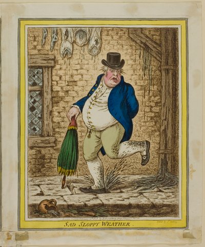 Tråkigt slarvigt väder av James Gillray
