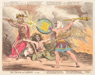 Synd, död och djävulen, se Milton av James Gillray