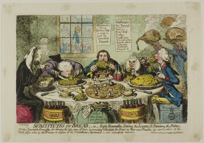 Ersättare för bröd av James Gillray