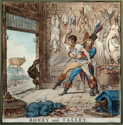 Talleyrand och Bonaparte av James Gillray