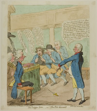 Dolkscenen av James Gillray