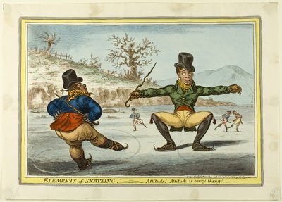 Skridskoåkningens element: Attityd är allt av James Gillray