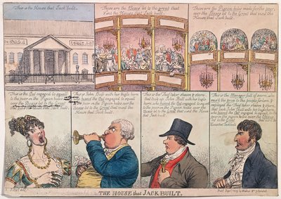 The House that Jack Built, publicerad av Walker 1809 (handfärgad etsning) av James Gillray