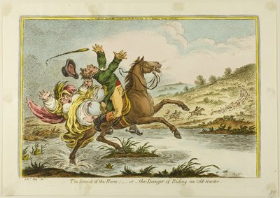 Ljudet av ett horn av James Gillray
