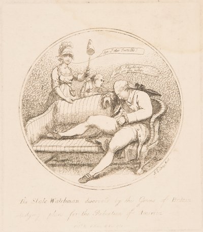 The State Watchman upptäckt av brittiska geni av James Gillray