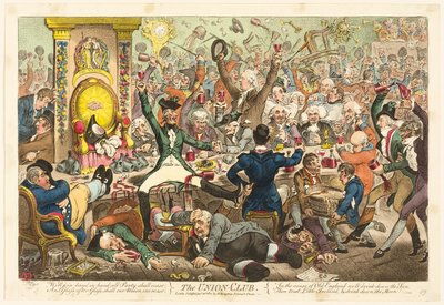 Unionsklubben av James Gillray