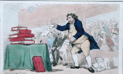 The Word Eater, utgiven av S.W. Fores 1788 (handkolorerad etsning) av James Gillray