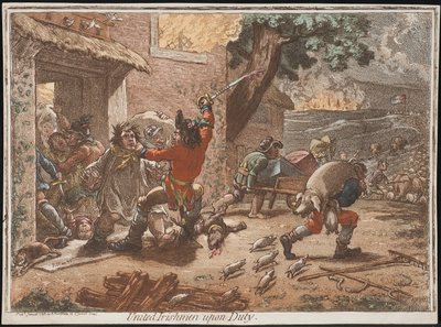 Förenade irländare i tjänst av James Gillray