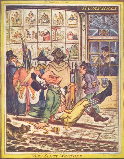 Mycket halt väder, 1808 av James Gillray