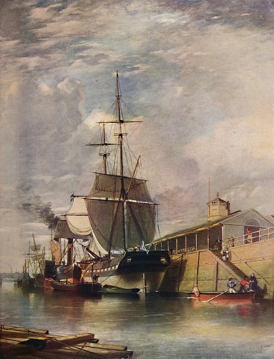 Belfasts hamn - Ferry Steps, 1851, 1909. av James Glen Wilson