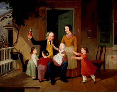 Ett besök av farfar, ca 1850 av James Goodwin Clonney