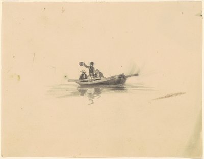 Män i en roddbåt av James Goodwyn Clonney