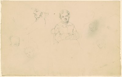 Studier av figurer av James Goodwyn Clonney