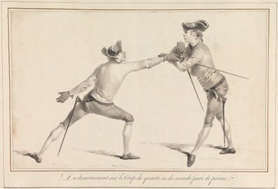 Nedrustning på Quarte eller Second Parried Prime av James Gwin