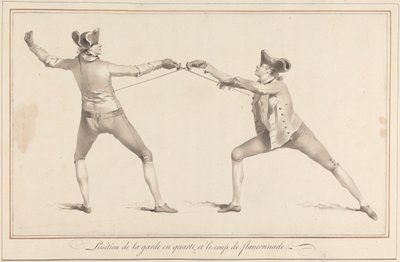 Vaktens position i Quarte och Flanconnaden av James Gwin
