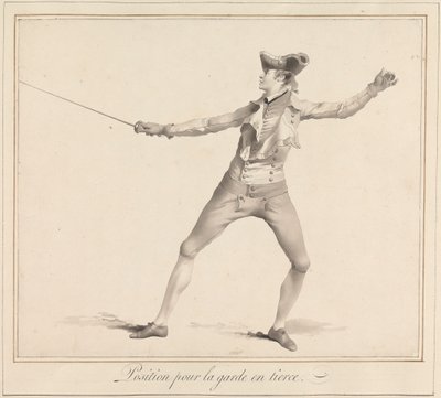 Position för Garde en Tierce av James Gwin