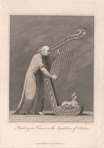 Målning i Thebes gravar av James Heath