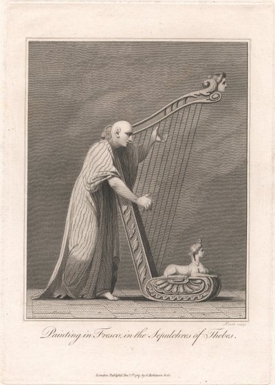 Målning i Thebes gravar av James Heath