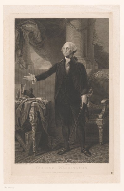 Porträtt av George Washington av James Heath
