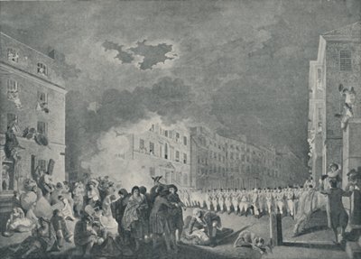 The Riot in Broad Street, 7 juni 1780, 1920 av James Heath