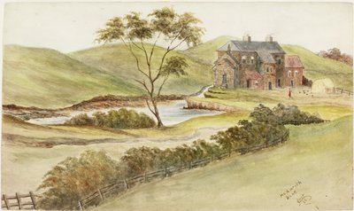 Hedworth Dene (akvarell och färg och bläck på papper) av James Henry Cleet