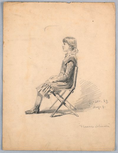 Porträtt av Florence Johnson av James Henry Moser