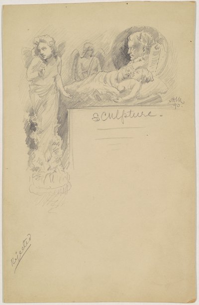Studie för "Skulptur" av James Henry Moser