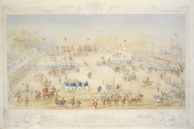 Allmän vy av listorna (penna, wc och bodycolour på papper) av James Henry Nixon